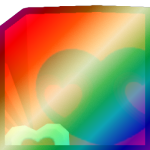 Shiny Rainbow Huge Valentines Dominus