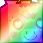 Shiny Rainbow Huge Valentines Unicorn