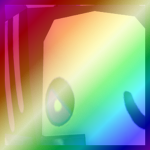 Shiny Rainbow Huge Veil Horse