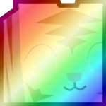 Shiny Rainbow Huge White Tiger