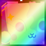 Shiny Rainbow Huge Yin-Yang Bunny