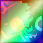 Shiny Rainbow Huge Yin-Yang Dragon