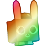 Shiny Rainbow Humble Rabbit