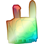 Shiny Rainbow Ice Bunny
