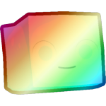 Shiny Rainbow Ice Slime