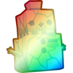 Shiny Rainbow Ice Snowman