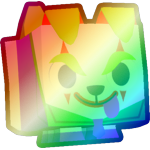 Shiny Rainbow Jester Dog