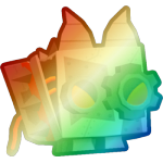 Shiny Rainbow Junkyard Hound