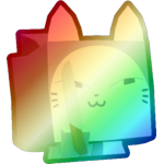 Shiny Rainbow Knife Cat