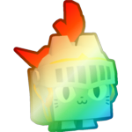 Shiny Rainbow Knight Cat