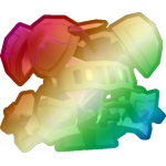 Shiny Rainbow Knight Golem