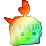 Shiny Rainbow Knight Slime