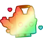 Shiny Rainbow Love Corgi