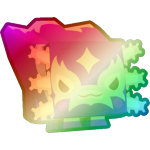 Shiny Rainbow Luchador Axolotl