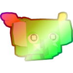 Shiny Rainbow Lucki Elephant