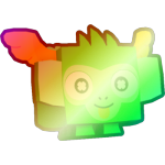 Shiny Rainbow Lucki Monkey