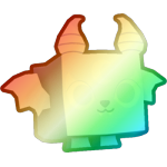 Shiny Rainbow Lunar Bat