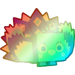 Shiny Rainbow Luxe Peacock