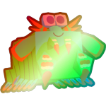 Shiny Rainbow Mantis Shrimp
