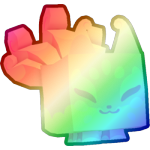 Shiny Rainbow Marshmallow Kitsune