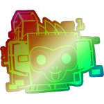 Shiny Rainbow Matrix Monkey