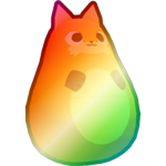 Shiny Rainbow Matryoshka Fox