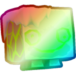 Shiny Rainbow Melted Rock