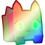 Shiny Rainbow Mermaid Cat