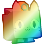 Shiny Rainbow Mining Cat