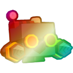 Shiny Rainbow Mining Mole
