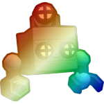 Shiny Rainbow Mining Robot