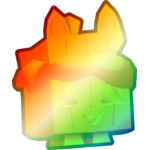 Shiny Rainbow Molten Pumpkin Cat