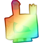 Shiny Rainbow Mummy Bunny