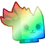 Shiny Rainbow Mystical Fox