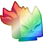 Shiny Rainbow Mystical Kitsune