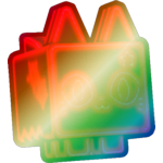 Shiny Rainbow Neon Cat