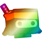 Shiny Rainbow Ninja Maskot