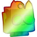 Shiny Rainbow Nuclear Mining Cat