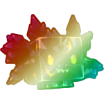 Shiny Rainbow Obsidian Dragon