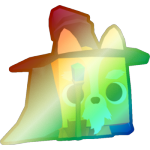 Shiny Rainbow Old Wizard Corgi