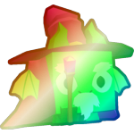 Shiny Rainbow Old Wizard Dragon