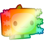 Shiny Rainbow Orange Axolotl