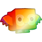 Shiny Rainbow Orange Parrot