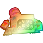 Shiny Rainbow Paintbot Spider