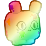 Shiny Rainbow Painted Balloon