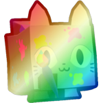 Shiny Rainbow Painter Cat