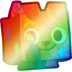 Shiny Rainbow Painter Dog