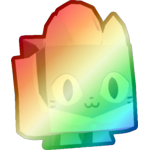 Shiny Rainbow Pajamas Cat