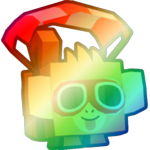 Shiny Rainbow Parachute Monkey