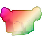 Shiny Rainbow Pastel Elephant